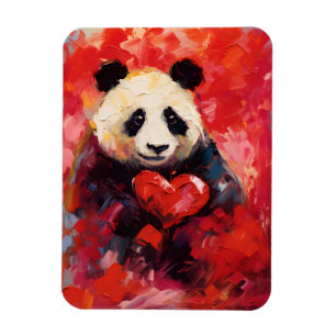 Magnet Flexible Panda Valentines