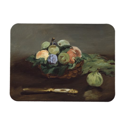 Magnet Flexible Panier de fruits d'Edouard Manet (Horizontal)