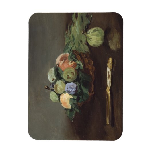 Magnet Flexible Panier de fruits d'Edouard Manet (Vertical)