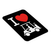 Magnet Flexible Panier de golf I Heart (Love) (Côté Droit)
