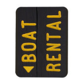 Magnet Flexible Panneau Bois sculpté de location de bateau (Vertical)