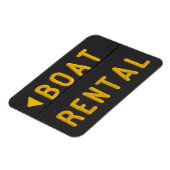 Magnet Flexible Panneau Bois sculpté de location de bateau (Côté Gauche)