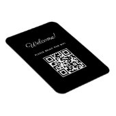 Magnet Flexible Panneau de bienvenue WIFI avec code QR (Côté Droit)