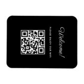 Magnet Flexible Panneau de bienvenue WIFI avec code QR (Horizontal)