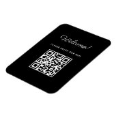 Magnet Flexible Panneau de bienvenue WIFI avec code QR (Côté Gauche)