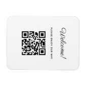 Magnet Flexible Panneau de bienvenue WIFI avec code QR (Horizontal)