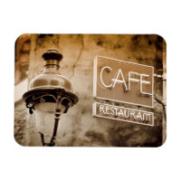 Panneau de café Sepia, Paris, France