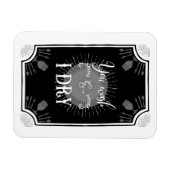 Magnet Flexible Panneau de cuisine antique - Vous lavez et je séch (Horizontal)