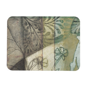 Magnet Flexible Panneau de jardin avec Feuilles, fleurs et herbe