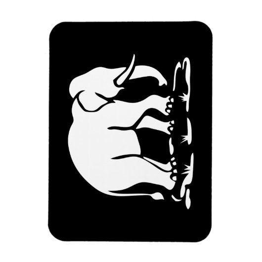 Magnet Flexible Panneau de trekking des éléphants asiatiques devan (Vertical)