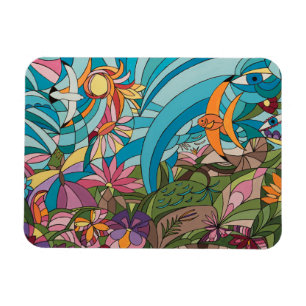 Magnet Flexible Panneau décoratif vie tropicale
