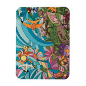 Magnet Flexible Panneau décoratif vie tropicale (Vertical)