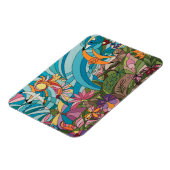 Magnet Flexible Panneau décoratif vie tropicale (Côté Gauche)