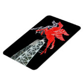 Magnet Flexible Panneau Neon du centre-ville de Dallas Pegasus (Côté Gauche)