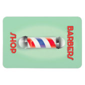 Magnet Flexible Panneau Pôle Vintage des coiffeurs (Horizontal)