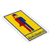 Magnet Flexible Panneau thaïlandais ⚠ toilettes Ladyboy ⚠ (Côté Droit)