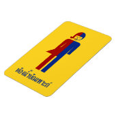 Magnet Flexible Panneau thaïlandais ⚠ toilettes Ladyboy ⚠ (Côté Gauche)