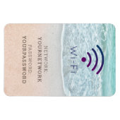 Magnet Flexible Panneau Wi-Fi Turquoise Blue Ocean Beach (Horizontal)