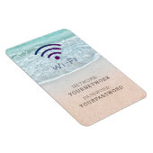 Magnet Flexible Panneau Wi-Fi Turquoise Blue Ocean Beach (Côté Droit)