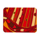 Magnet Flexible Panneaux orange Abstraits (Horizontal)