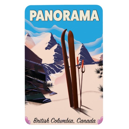 Magnet Flexible Panorama Canada affiche de voyage (Vertical)