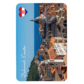 Magnet Flexible Panorama de la ville de Dubrovnik - Croatie (Vertical)
