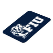 Magnet Flexible Panthers de la FIU - Logo blanc (Côté Gauche)