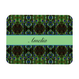 Magnet Flexible paon psychédélique personnalisable