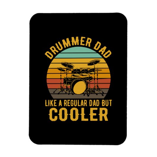 Magnet Flexible Papa batteur comme un papa normal mais plus cool (Vertical)