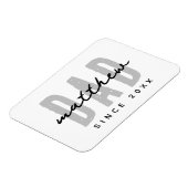 Magnet Flexible Papa Depuis 20XX Moderne Simple Preppy (Côté Gauche)