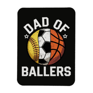 Magnet Flexible Papa des joueurs de balle