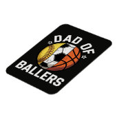 Magnet Flexible Papa des joueurs de balle (Côté Gauche)