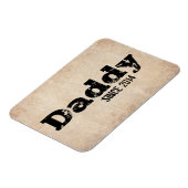 Magnet Flexible Papa Grunge Depuis 2014 (Côté Gauche)