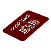 Magnet Flexible Papa mastiff anglais (Côté Gauche)