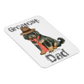 Magnet Flexible Papa Mastiff Tibétain (Côté Droit)