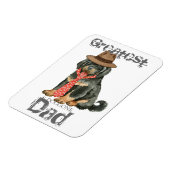 Magnet Flexible Papa Mastiff Tibétain (Côté Gauche)