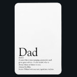 Magnet Flexible Papa, papa, père Définition Noir et blanc<br><div class="desc">Personnalisez votre père, votre père ou votre père spécial pour créer un cadeau unique pour la Fête des pères, les anniversaires, Noël ou tout autre jour que vous voulez montrer combien il signifie pour vous. Une façon parfaite de lui montrer à quel point il est extraordinaire chaque jour. Conçu par...</div>