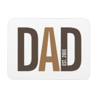Papa personnalisé Brown moderne établi