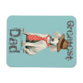 Magnet Flexible Papa Weimaraner (Horizontal)