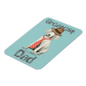 Magnet Flexible Papa Weimaraner (Côté Gauche)