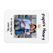 Magnet Flexible Papa's Heart - Personnalisé Premier Fête des pères (Horizontal)