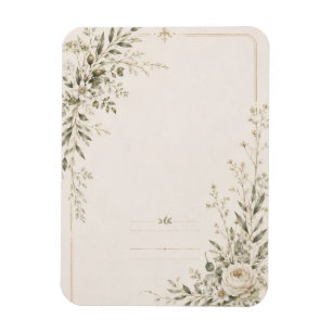 Magnet Flexible Papeterie de mariage au charme botanique naturel