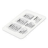 Magnet Flexible Papier à pâte à papier - Mesures impériales (Côté Gauche)