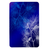 Magnet Flexible Papier bleu blanc d'hiver Motif souple (Vertical)