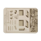Magnet Flexible Papier marbré, de l'"Encyclopedia" de Denis D (Horizontal)