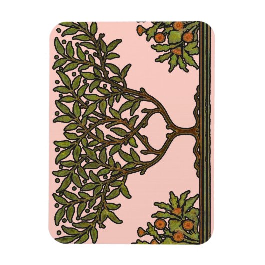 Magnet Flexible Papier peint frise d'arbre de William Morris (Vertical)