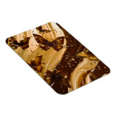 Magnet Flexible Papillon Abstrait Glam Métallisé Doré (Côté Droit)