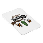 Magnet Flexible Papillon antisocial (Côté Droit)