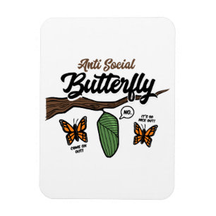 Magnet Flexible Papillon antisocial