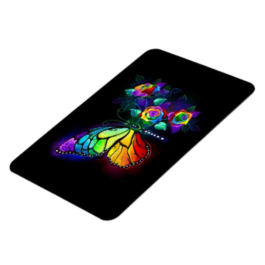 Magnet Flexible Papillon arc-en-ciel (Côté Gauche)